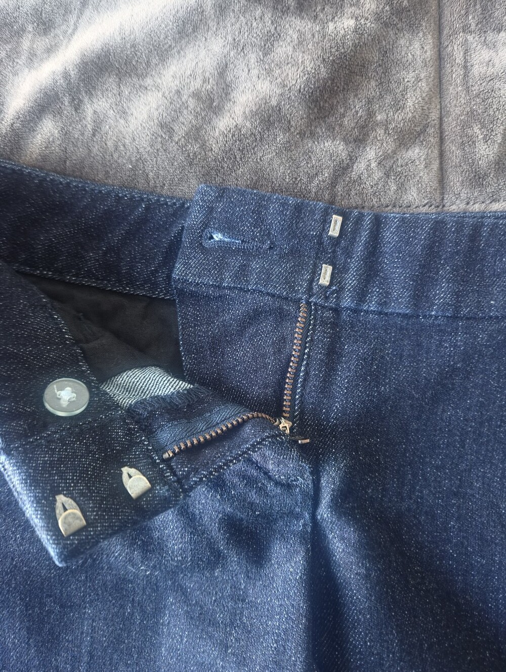 The Limited Dark Blue Denim-Look Shorts - Picture 3 of 5